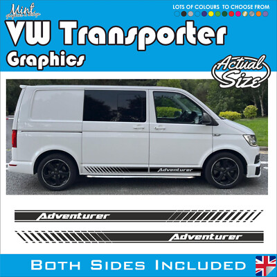 SWB VW Transporter Camper MOTORHOME Stripes Decals Stickers Van Graphics 346