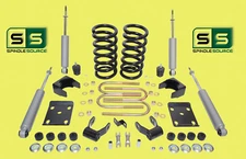 3" / 5" Drop Lowering Kit Coils SHOCKS 1211AC FOR 97 - 03 Ford F-150 F150 V6 2WD