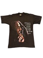Vintage Bob Marley Sun Island T-Shirt Size Medium Black 1996 Single Stitch