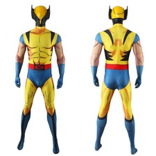 X-Men '97 Wolverine Cosplay Jumpsuit Men Costume Bodysuit Halloween Adult Kids
