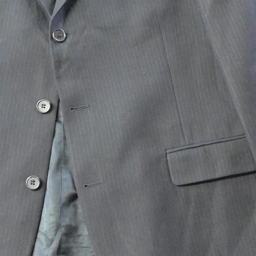 Vtg Tommy Hilfiger 42R Navy Blue 100% Wool 3 Button Blazer Jacket Sport Coat - Picture 3 of 12