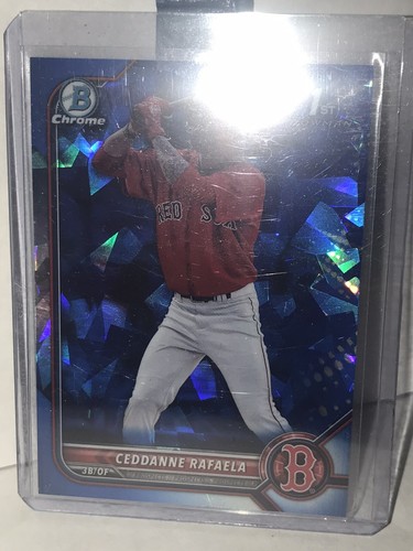 2022 Bowman Chrome Prospects Sapphire Ceddanne Rafaela (RC) Red Sox - Picture 2 of 4
