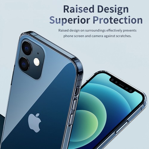Custodia silicone trasparente cristallo trasparente per iPhone 16 15 14 13 12 Pro Max 11 XS - Foto 10 di 12