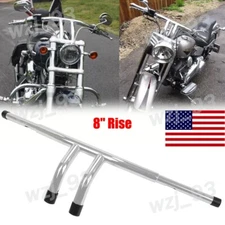 8" Rise 1-1/4" Bar Pullback T-Bars Handlebar For Harley Honda Yamaha Universal