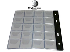 10 Stk Münzenhüllen Münzhüllen Münzblätter für Münzen bis 30mm Ø NEU!