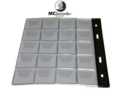MC SAMMLER 10 Stk Münzenhüllen Münzhüllen Münzblätter für Münzen bis 30mm Ø NEU!