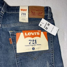 Levi’s 721 Vintage High Rise Skinny Jeans - Denim - Women's 32 x 30 New with Tag
