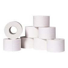 White Athletic Sports Tape 1.5 Inch by 10 Yards 8 Rolls Adhesive
