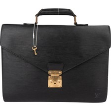 Louis Vuitton Noir Epi Leather Serviette Busi...