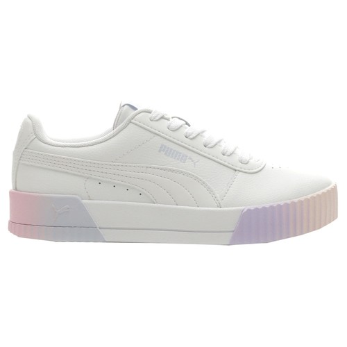 PUMA Jada Renew Lace Up  Youth Girls White Sneakers Casual Shoes 383924-02