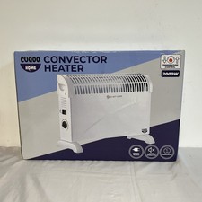Electric Convector Heater 3 Heat Settings 750W 1250W 2000W Safety Home Office UK