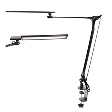 LED Desk Lamp, Architect Task Lamp, 12W Eye-Caring Metal Swing Arm Dimmable D
