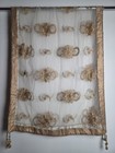 Off White and Gold Embroidered Dupatta Scarf Chunni Indian Partywear