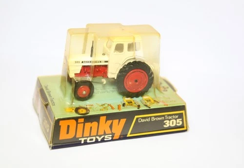 Dinky 305 David Brown Tractor In Original Box - Excellent Vintage Lot 1