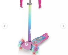 Image of Zinc Safari Unicorn Light Up 3 Wheel Scooter