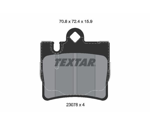 Textar BremsbeläGe Q+ Hinterachse FüR Mercedes S-KLASSE W220 + Coupe C215-image