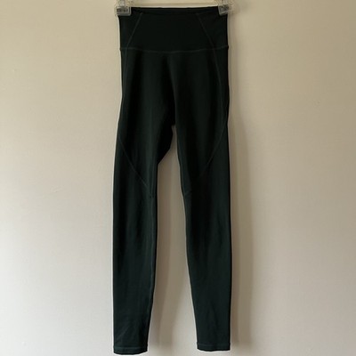 Buff Bunny Workout Leggings XS Green High Rise Athletic Gym Girl