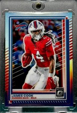 JAMES COOK RARE RED JERSEY HOLO REFRACTOR PRIZM INVESTMENT CARD BILLS MINT