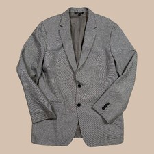 Banana Republic Slim Fit Cotton Blend Italian Fabric Grey Blazer Sport Coat 42R