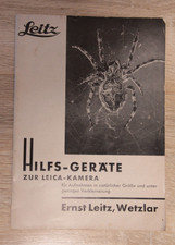 Katalog urządzeń pomocniczych Leitz do aparatu Leica - oryginalny katalog (1932)