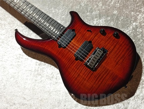 Sterling by MUSIC MAN Majesty 7 DiMarzio Blood Orange Burst Flame Top - Picture 10 of 10