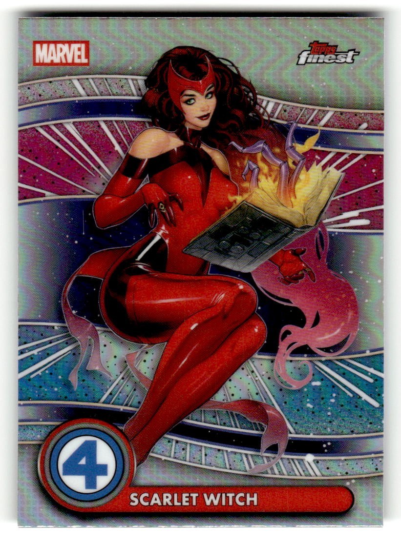 2026 Topps Finest Fantastic Four Scarlet Witch Uncommon Refractor #074