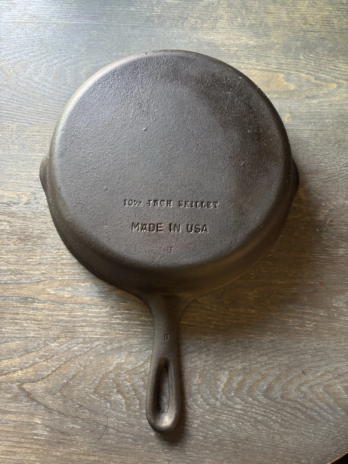 Wagner Ware No 8 Cast Iron Skillet Vintage Unmarked 10-1/2 * MVDE IN USA ERROR*