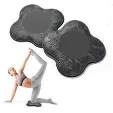 2 Packs Yoga Knee  Elbow Cushions - Extra Thick Foam for Knees, Elbows, black