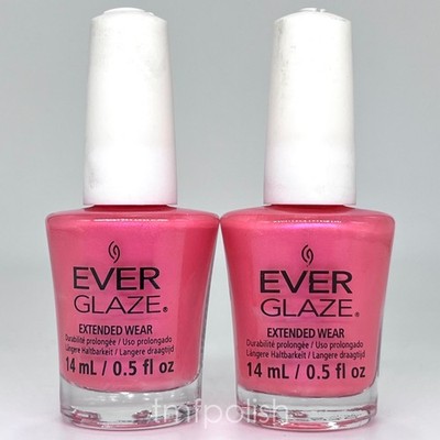 2 New Ever Glaze by China Glaze Nail Polish - Rethink Pink - Full Size