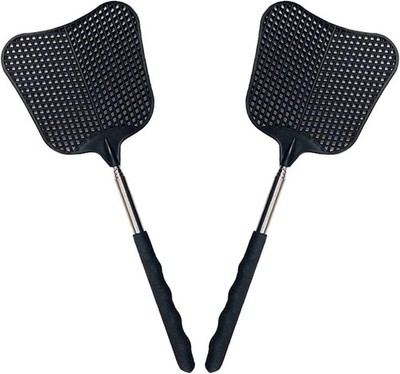 Telescopic Fly Swatters   Durable, Extendable & Heavy-Duty (2 Pack)