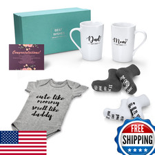 Pregnancy Gifts for First Time Moms - New Mom Gifts for Women, Mom and Dad Est 2