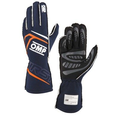 OMP RACING, INC. FIRST GLOVES FIA 8856-20 18 MY2025 NAVY BLUE / FL- IB0-0776-...