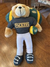 VTG Green Bay Packers Plush Bear 14" Tall Team NFL