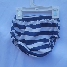 Pottery Barn Kids Swim Diaper Cover Navy White Stripe 6-12 months
