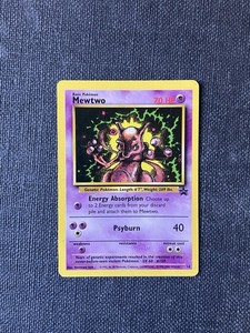 Carte Pokémon Mewtwo Promo Black Star #14 - 2000 - État Moderately Played