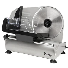 ZOKOP Meat Slicer 150W Electric Deli Food Slicer 7.5in Blade Stainless Steel