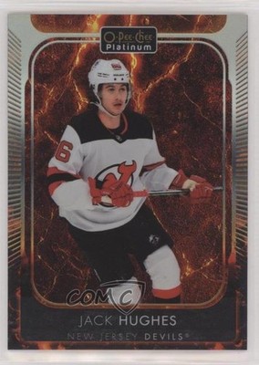 2021-22 O-Pee-Chee Platinum Hot Magma 458/499 Jack Hughes #166 8tn