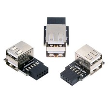 cablecc 3pcs/Set Motherboard 9Pin/10Pin Front Panel Header Female to Black