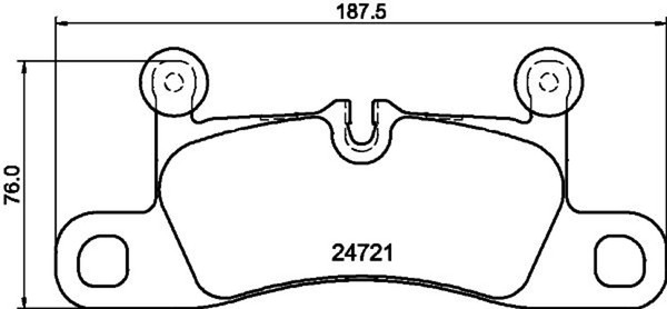 Bremsbelagsatz Scheibenbremse Hella Pagid 8DB 355 015-101 FüR Porsche Touareg Vw-image