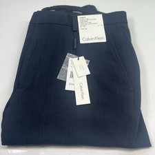 Calvin Klein Mens Slim Fit Navy Business, Dress Pants NEW With Tags W 31 - L 32