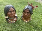 UNIVERSAL STATUARY CORP Large Indian Busts Statue Native American #268 & 269 — photo 1