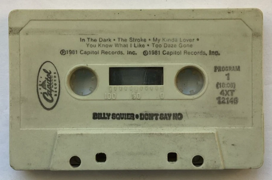 Don’t Say No - Billy Squier (Cassette, 1981, Capitol Records) Foto 2 de 4