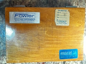 FOWLER gage blocks set 36 pcs, grade 2