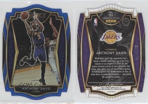 2020-21 Panini Select Premier Level Blue Prizm Die-Cut /249 Anthony Davis #155