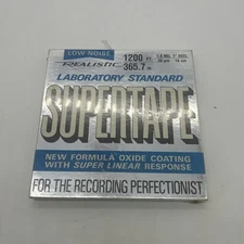Realistic Supertape Reel to Reel Recording Tape Low Noise 5" Sealed