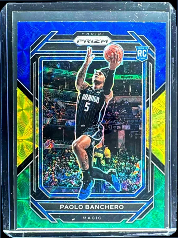 2022 Panini Prizm #249 Paolo Banchero Blue Yellow Green Magic Rookie RC 1st Pick