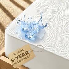 Cooling Waterproof Mattress Protector Queen Size, 400GSM 3D Air Fabric Breath...