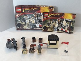 Lego Indiana Jones Motorcycle Chase Set #7620 - 100% Complete W/ Box & Manual