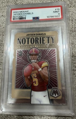 2024 Mosaic Jayden Daniels Notoriety #19 PSA 9