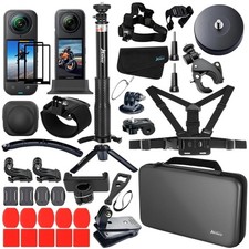 Insta360 X5/X4 Accessories Kit with Carrying Case Mounts
